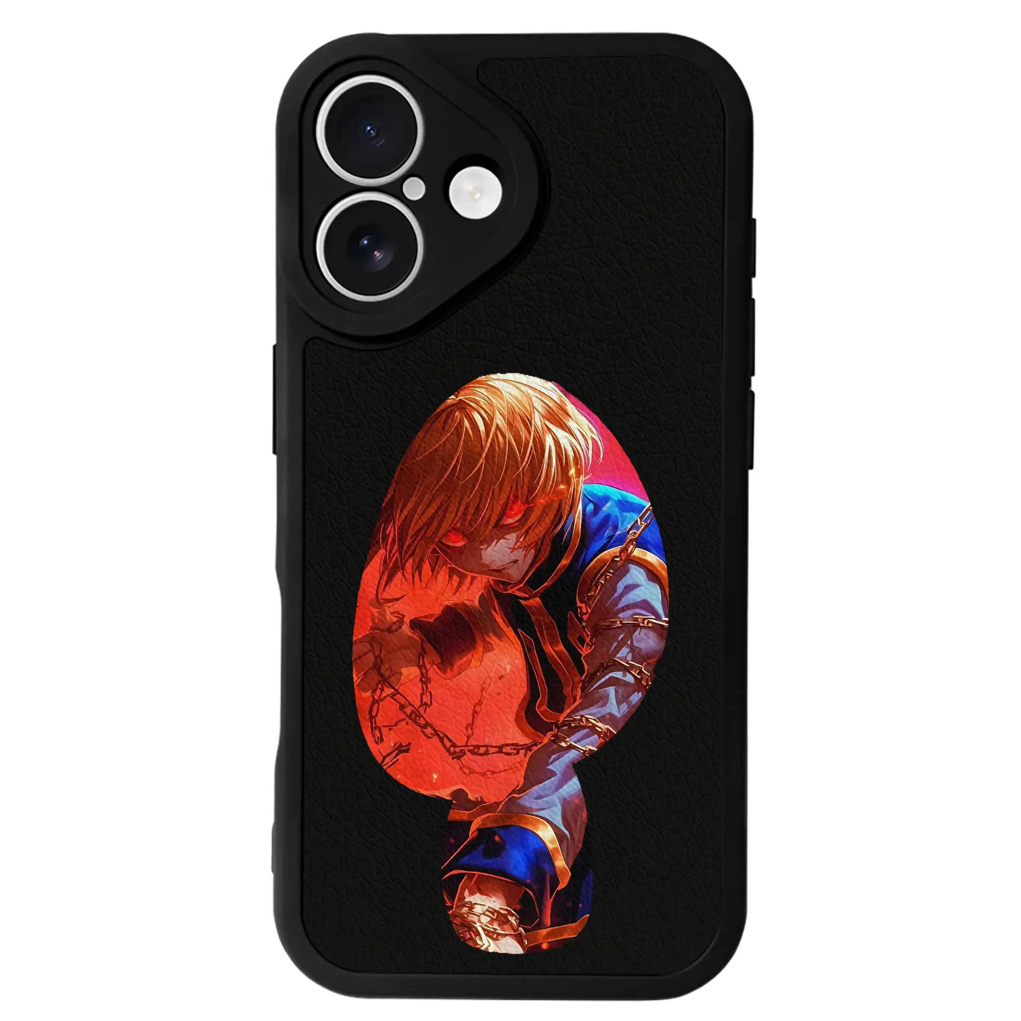 ハンター×ハンター グッズ クラピカ - IPhone 16シリーズ対応 ・ シリコンスマホケース ・ レザー調 ・ 高精度フィット ・ 耐衝撃 ・ ワイヤレス充電対応 ・ 精密カット